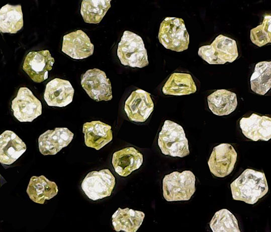 RVD yellow diamond mesh material SLRVD-B in sharp granule